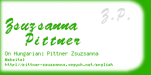 zsuzsanna pittner business card